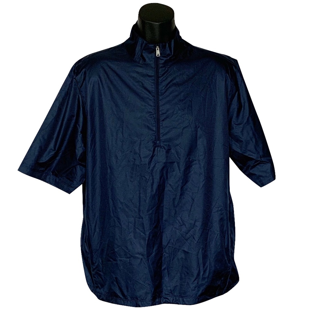 Greg Norman Blue 1/4 Zip Weatherknit Windshirt